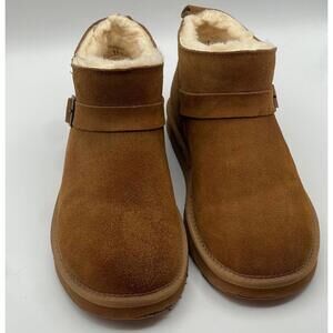 Bearpaw Brown Suede Women's Winter Boots with Fur Lining Size 9